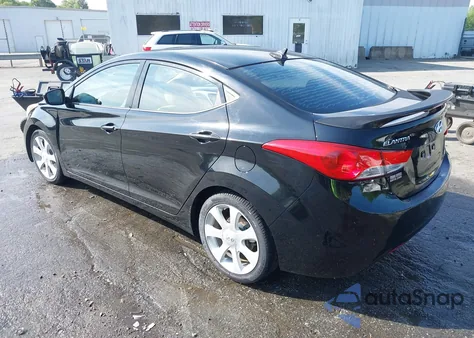 2013 Hyundai Elantra Limited из США, поврежденный, VIN KMHDH4AE5DU970903